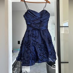 navy blue size 10 formal dress